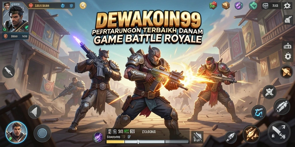 Tangkapan layar DEWAKOIN99 menampilkan intensitas pertempuran Battle Royale.