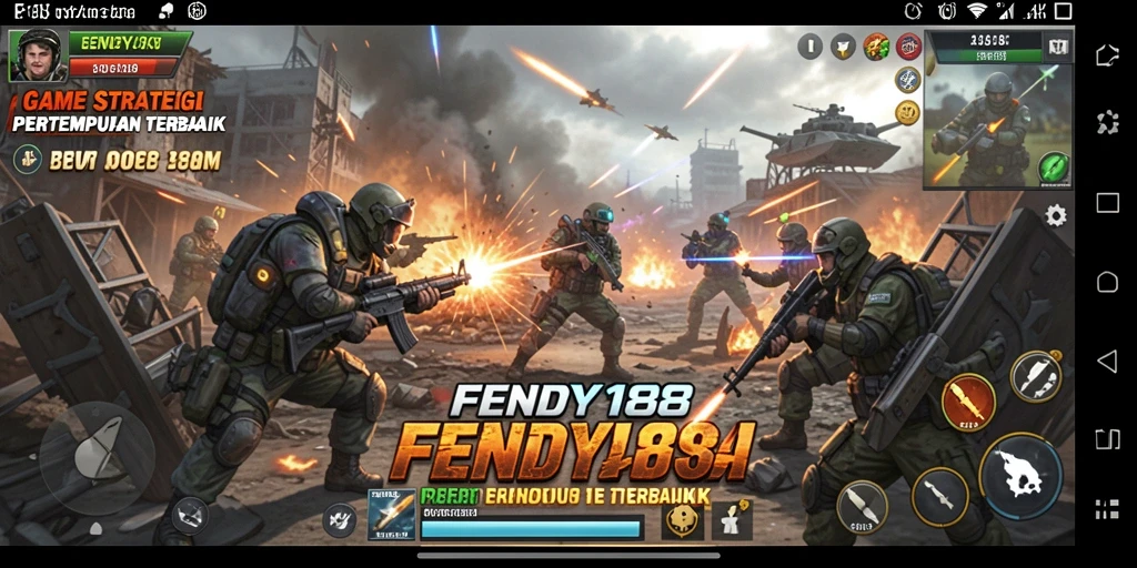 Tampilan gameplay FENDY188 dengan pertempuran yang intens.