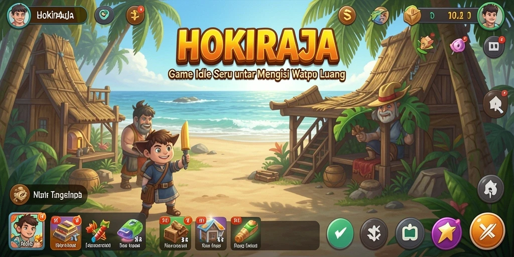 Tampilan gameplay HOKIRAJA yang seru dan menawan.