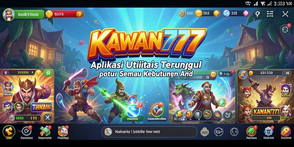 Tampilan antarmuka utama KAWAN777 yang ramah pengguna.