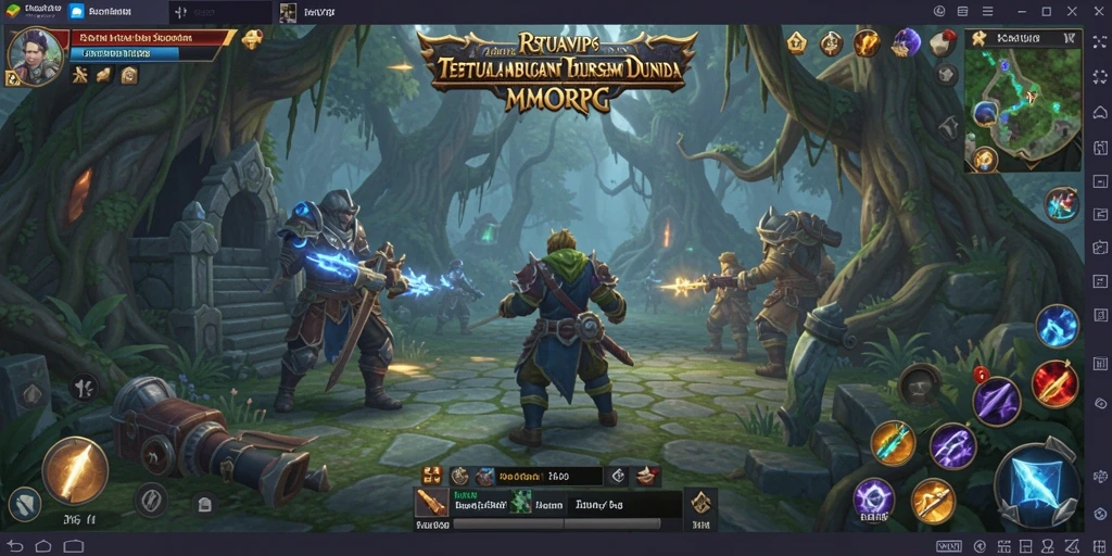 Screenshot yang menunjukkan aksi seru dalam dunia MMORPG RSNVIP6.