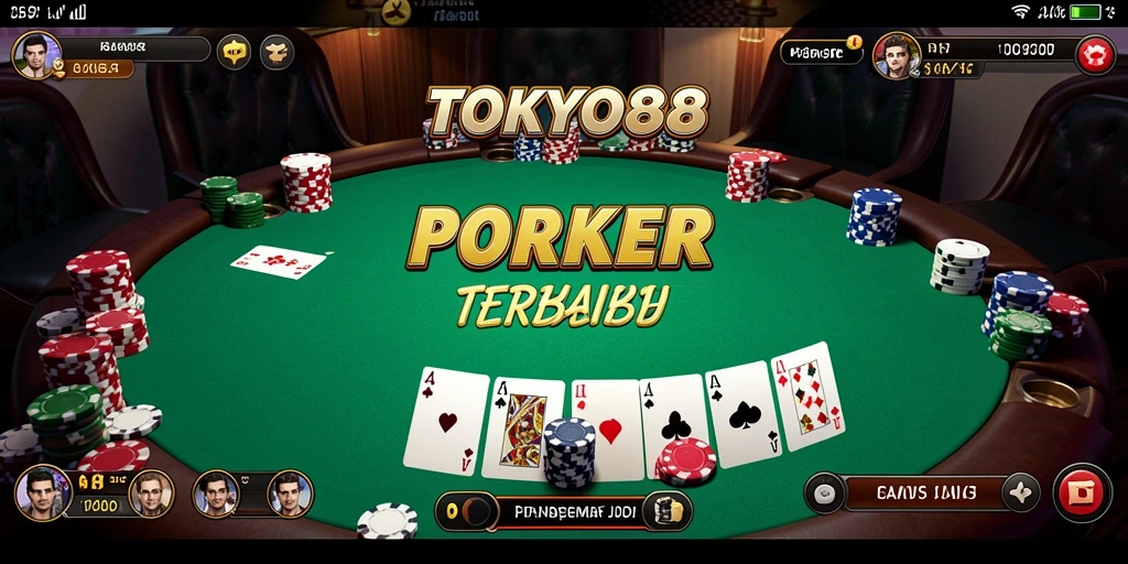 Screenshot gameplay TOKYO88 menampilkan serunya permainan Poker.